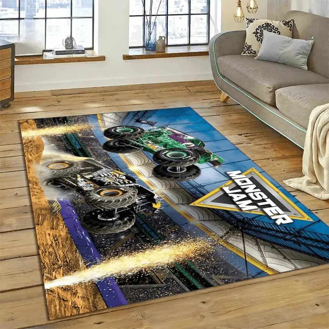 Monster Jam Truck Kids Rug Zirconic