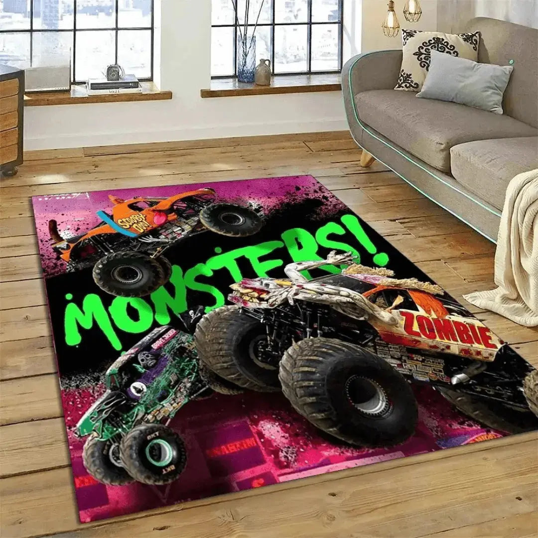 Monster Jam Truck Kids Rug Zirconic