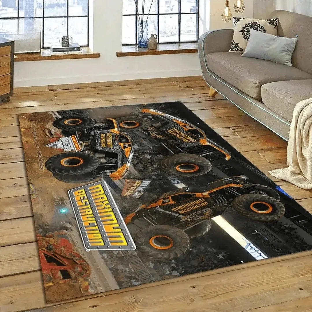 Monster Jam Truck Kids Rug Zirconic