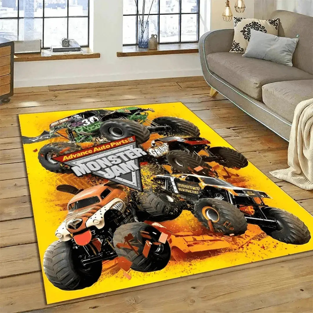 Monster Jam Truck Kids Rug Zirconic
