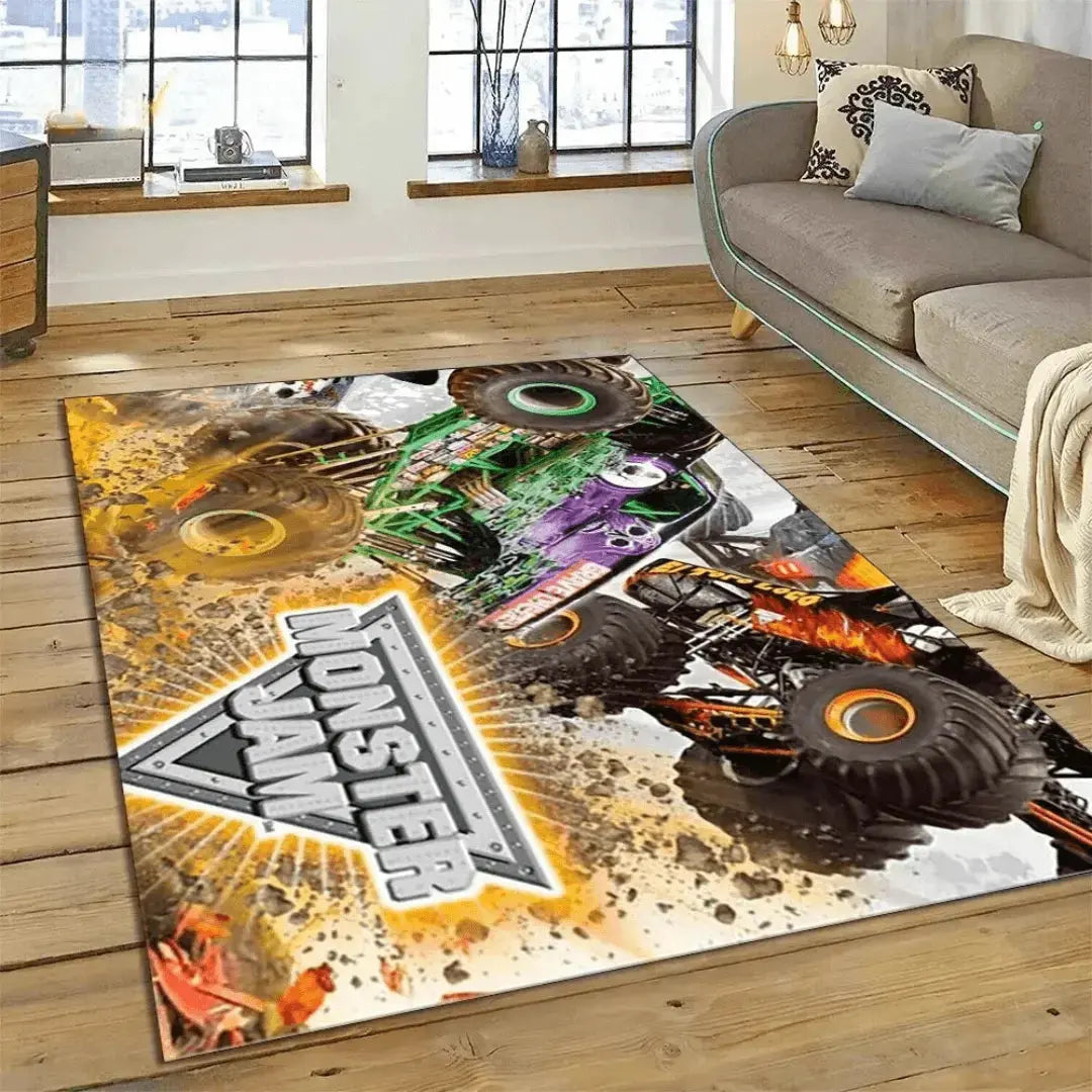 Monster Jam Truck Kids Rug Zirconic