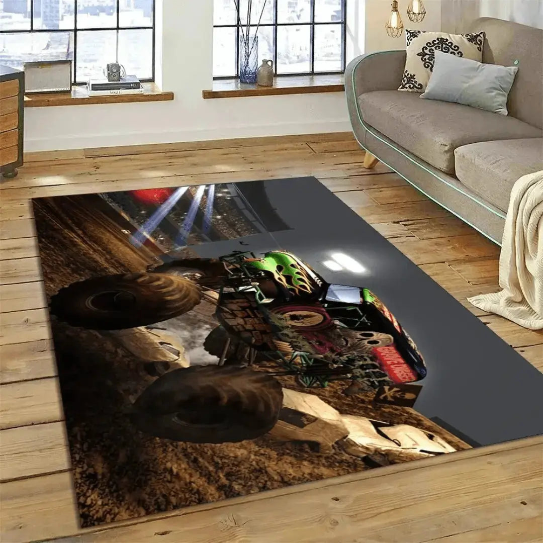 Monster Jam Truck Kids Rug Zirconic