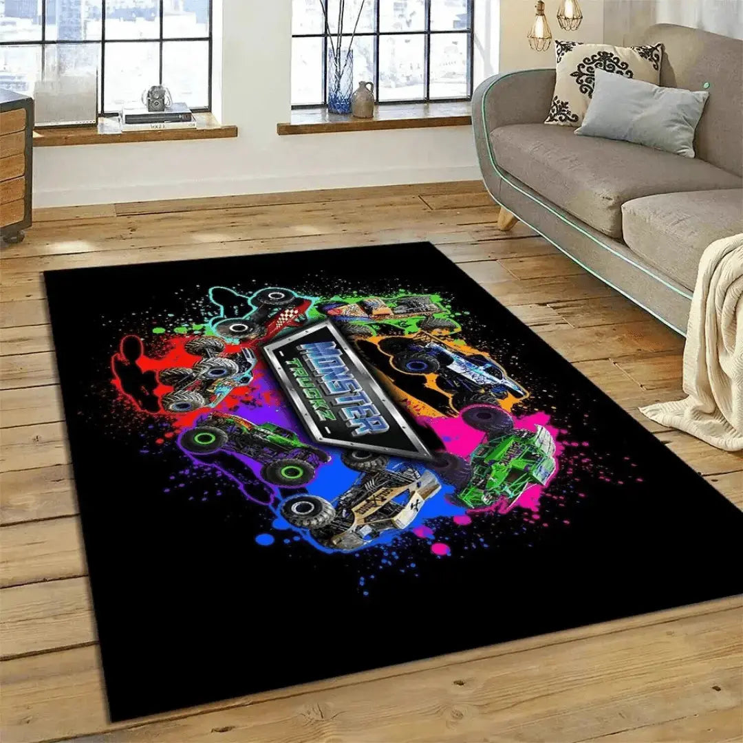 Monster Jam Truck Kids Rug Zirconic