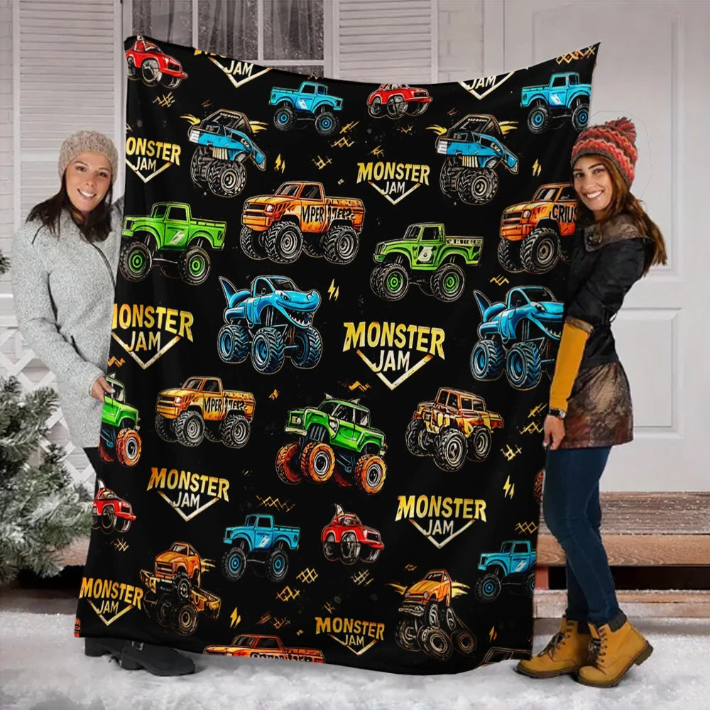Monster Jam Inspired Kids Cozy Blanket