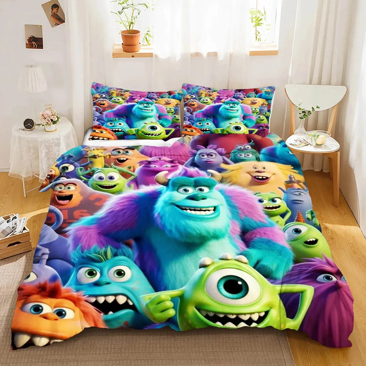 Monsters Cartoon Duvet Cover