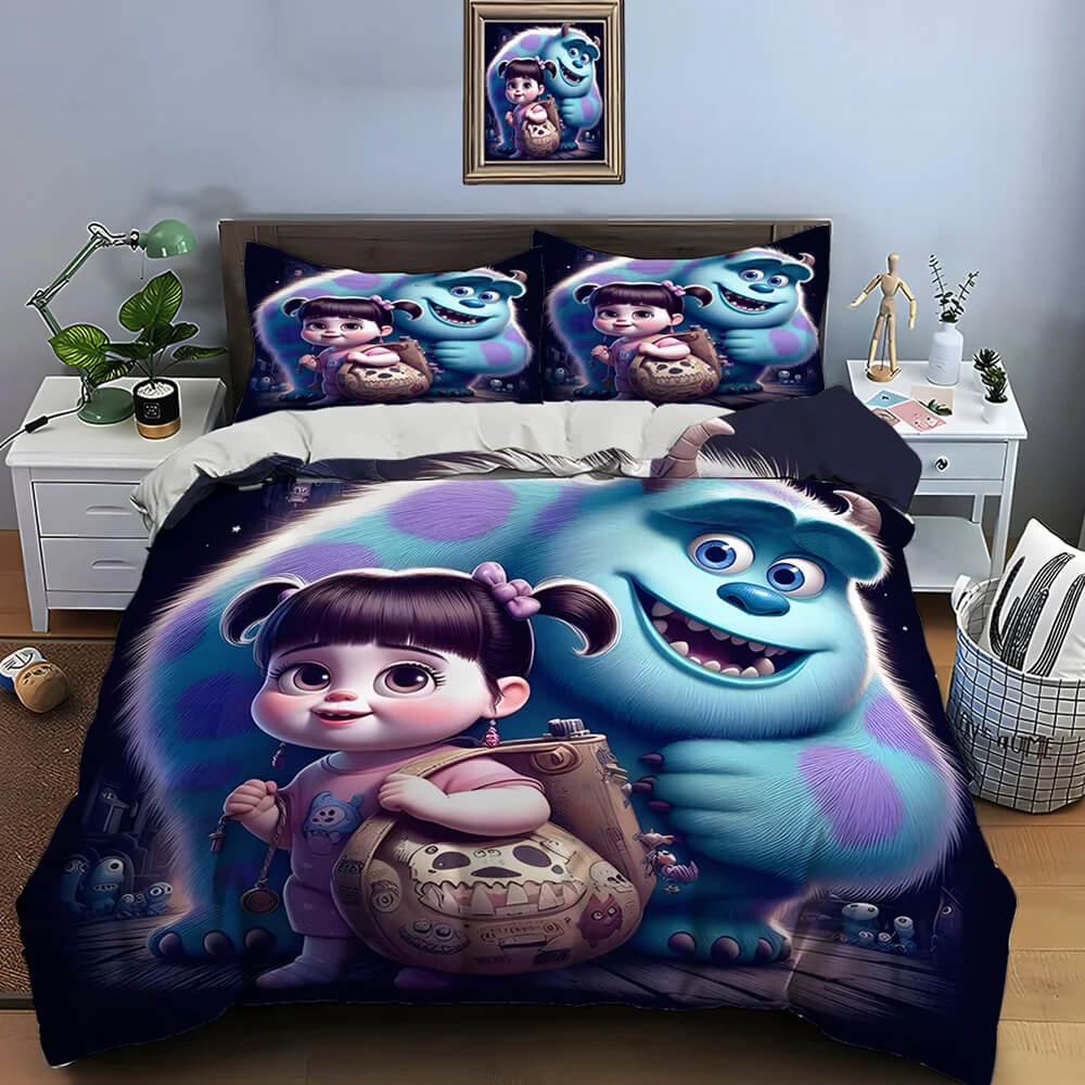 Disney Boo microfiber bedding set with cartoon print