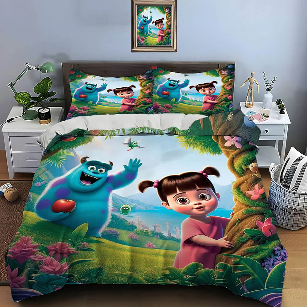 Cute Boo bedding set with 3D print design