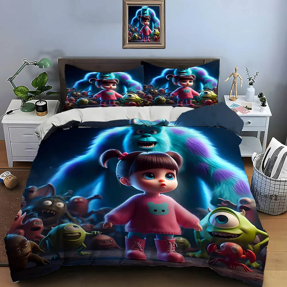Boo cartoon character bedding set for girls
