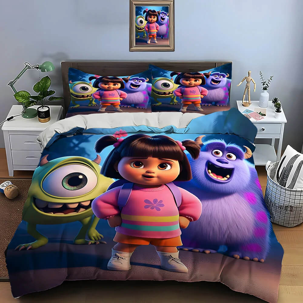 Monsters Inc Boo Bedding Set for kids bedroom