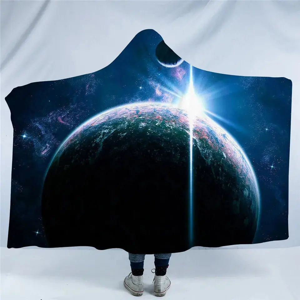 Moon Eclipse Hooded Blanket My Store