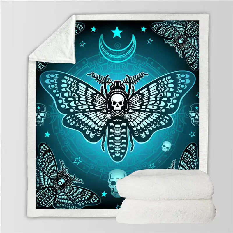 Moth Throw Blanket My Store