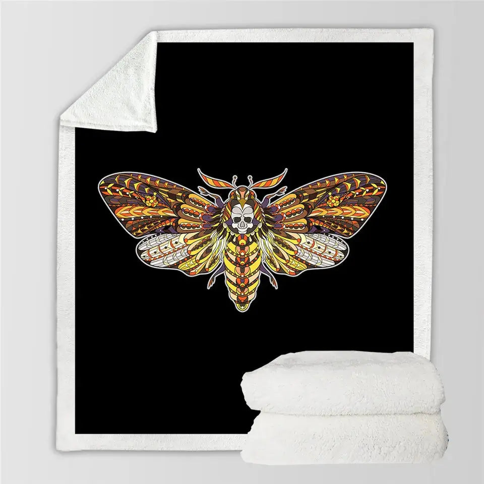 Moth Throw Blanket My Store