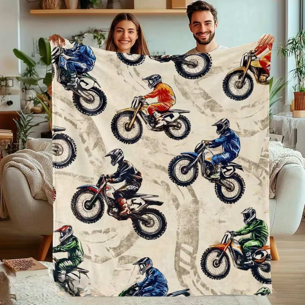 motorcycle enthusiast blanket for everyday comfort