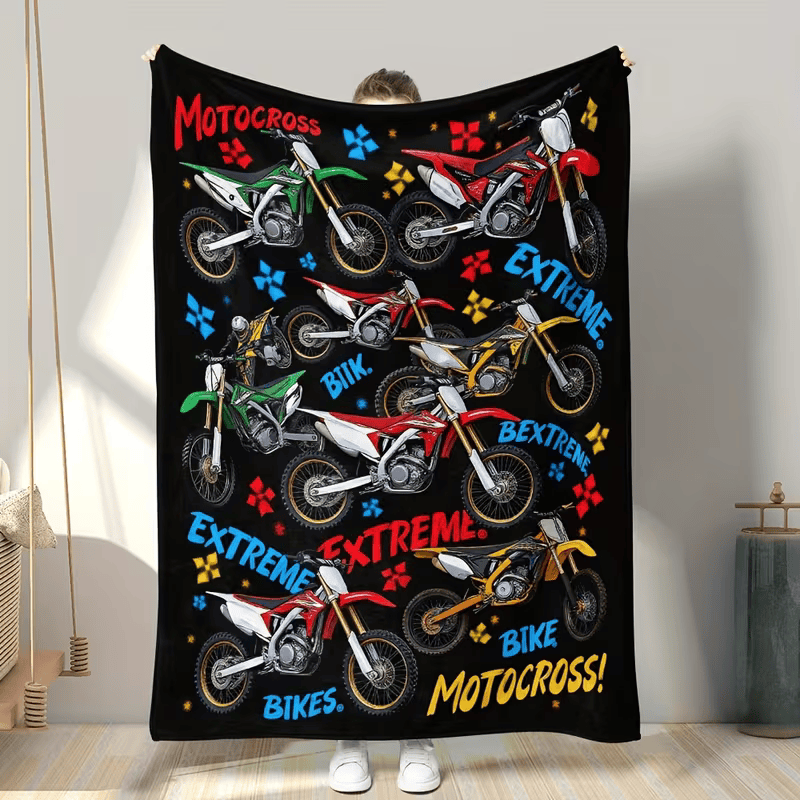 MX racing blanket for dirt bike lovers