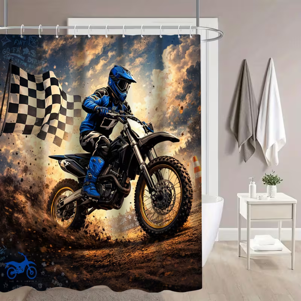 Motocross racing bathroom accessory