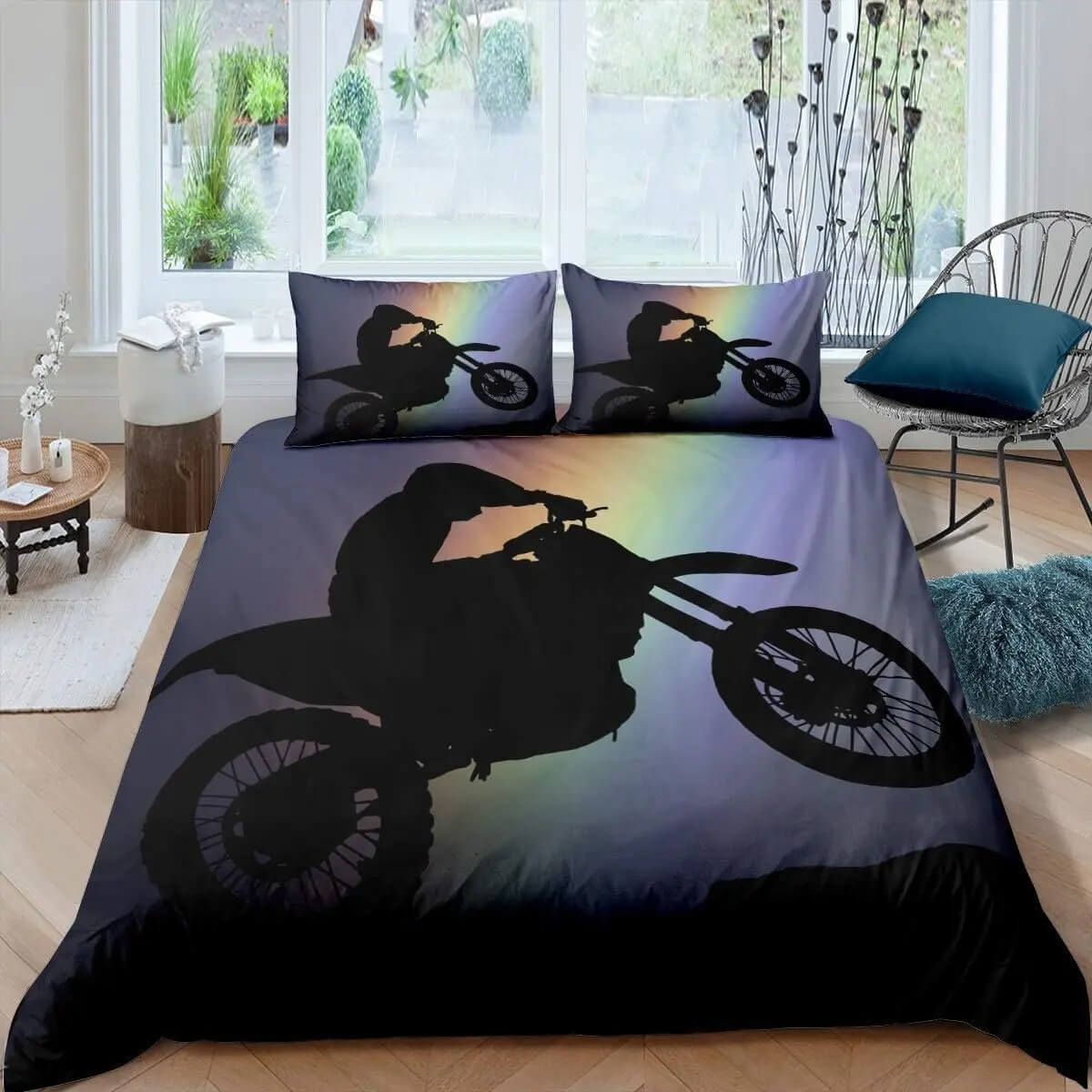 dirt bike duvet cover