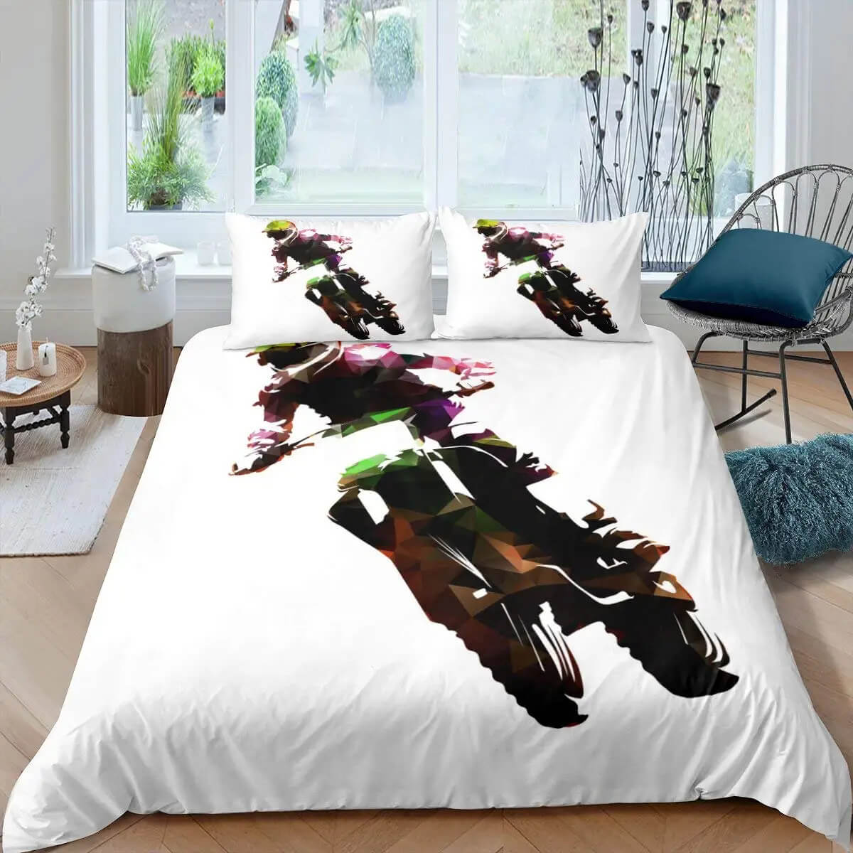 motocross rider bedding design