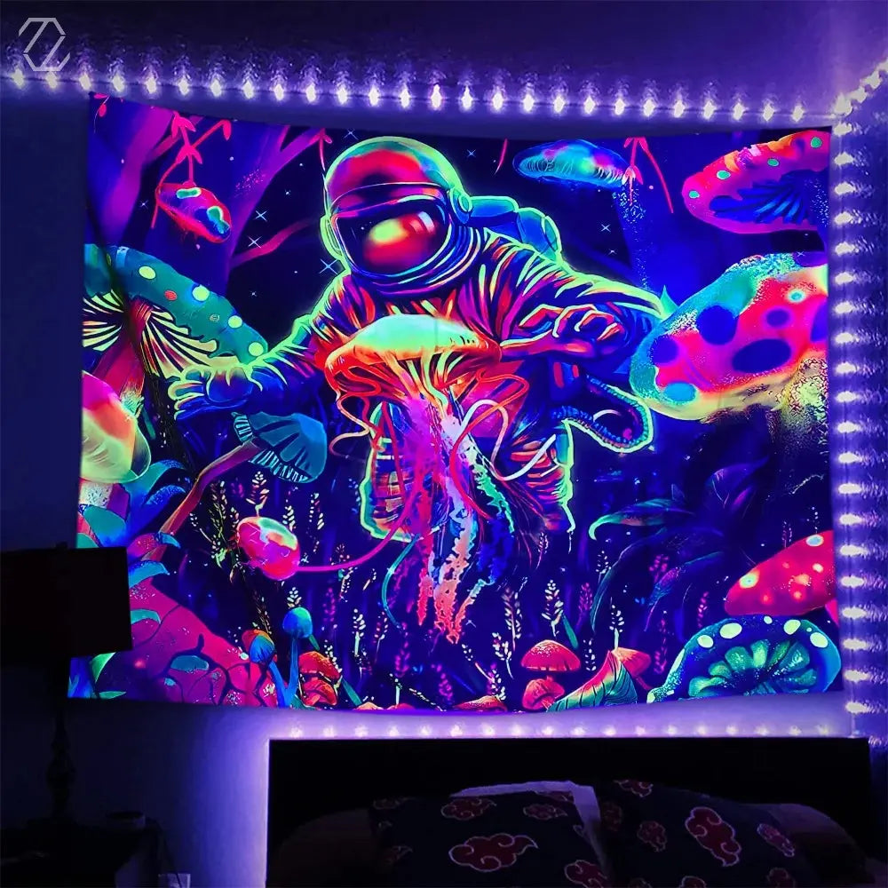 Mushroom Astronaut Tapestry My Store