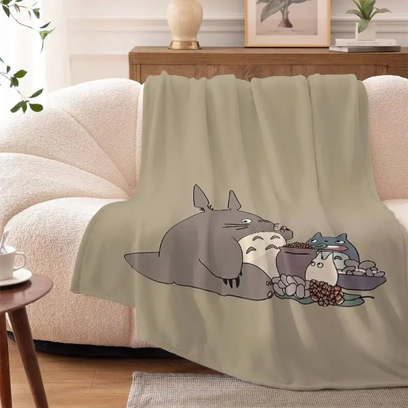 My Neighbor Totoro Anime Throw Blanket