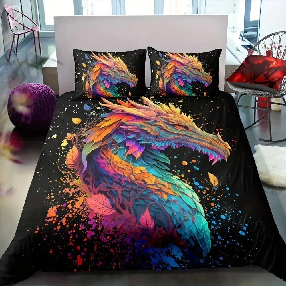 Mystical Dragon Duvet Cover My Store