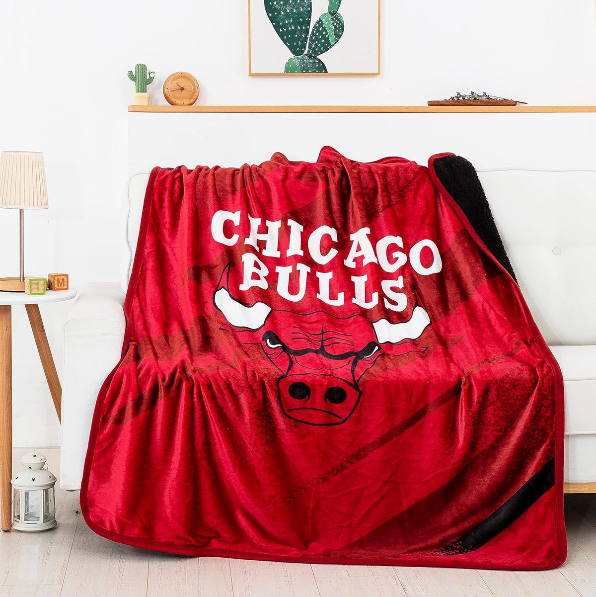 Chicago Bulls Throw Blanket for kids,teens & adults