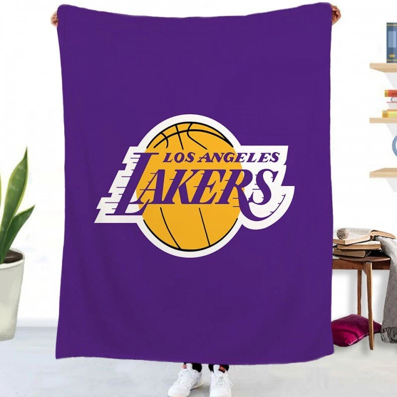 Lakers and Bulls design blanket close-up