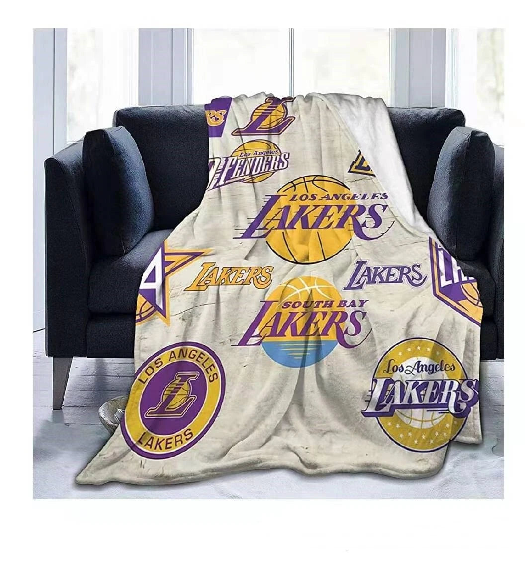 Lakers basketball blanket for snuggling