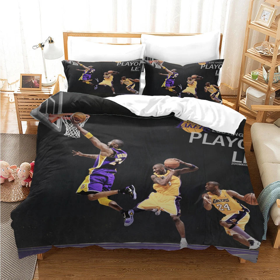 Fade resistant NBA basketball doona cover set