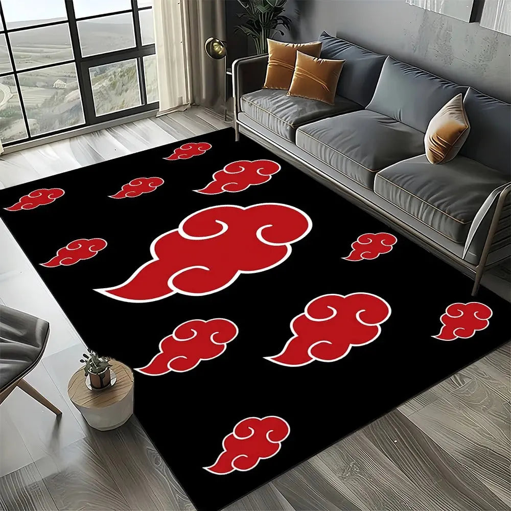 Naruto anime rug with Japanese ninja design, anti-slip base, and soft surface. Perfect for bedrooms, dorms, and anime fan home décor. A must-have for otaku rooms!