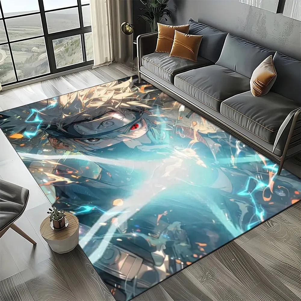 Naruto rug showcased as a gift item for anime lovers