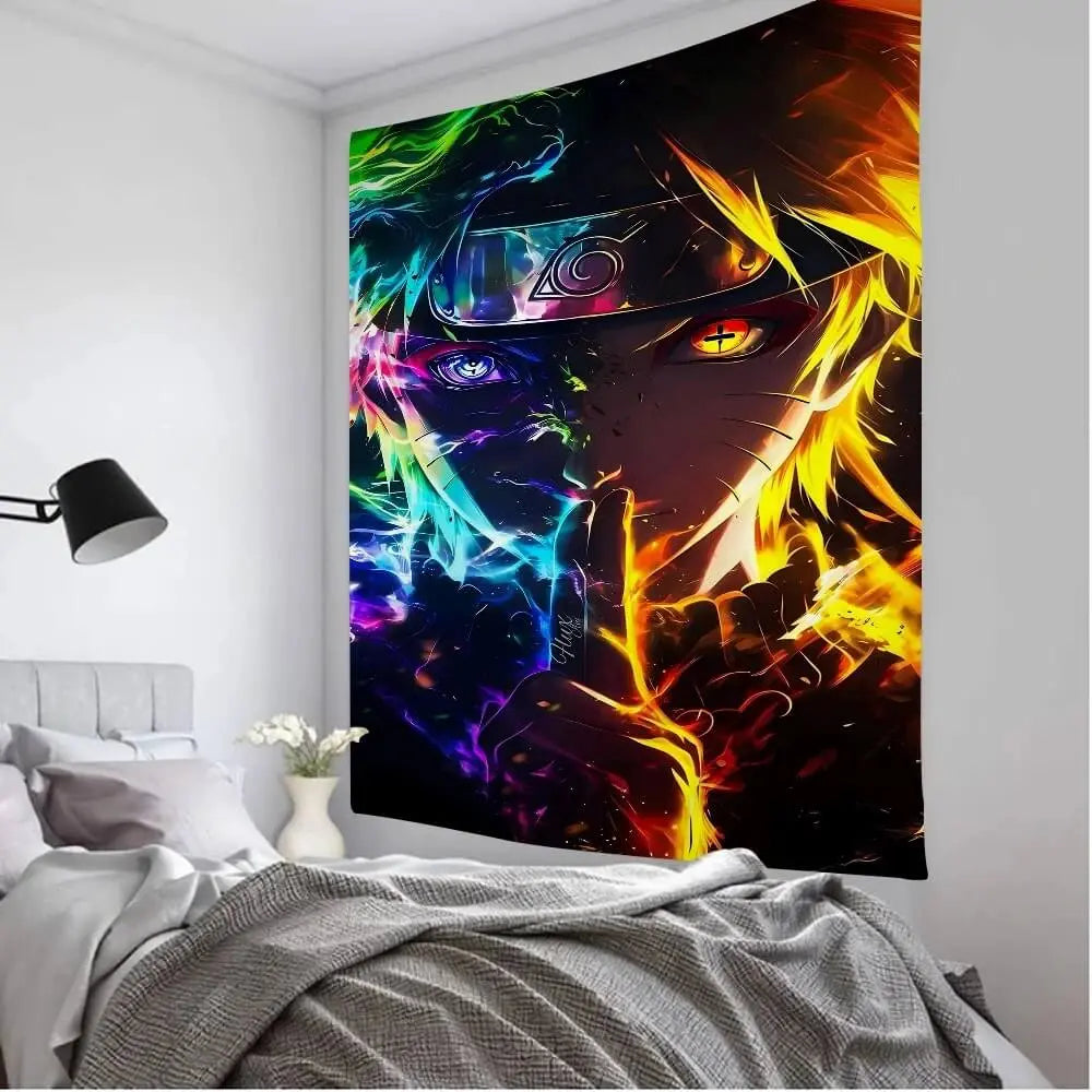 Uzumaki Naruto anime wall tapestry for dorm room