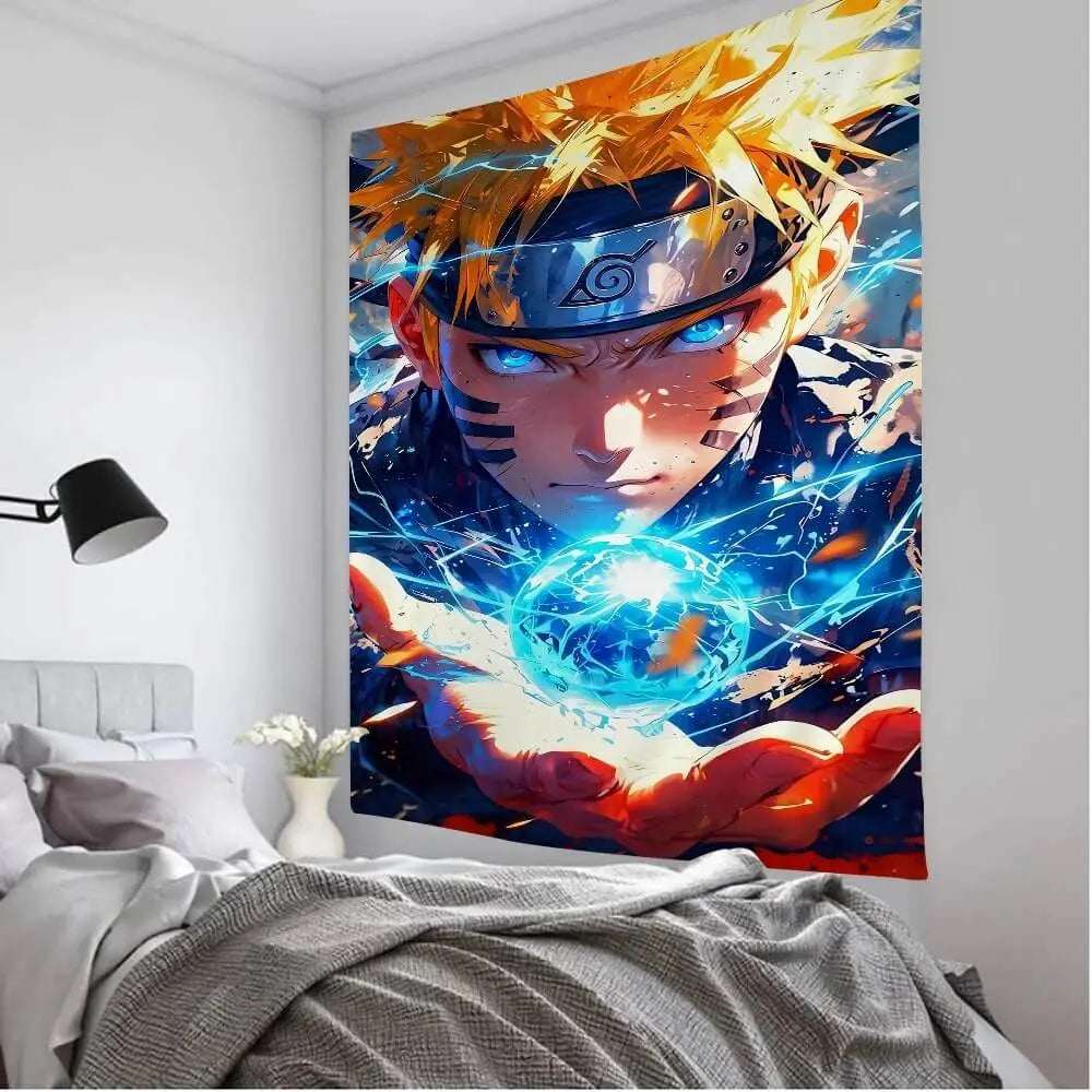 Naruto Uzumaki ninja tapestry for bedroom