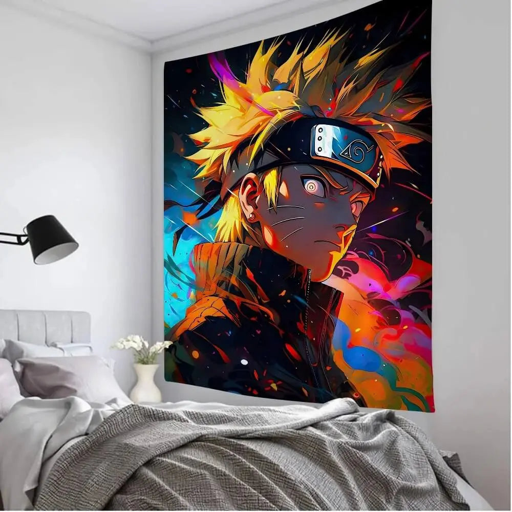 Uzumaki Naruto anime wall tapestry for dorm room