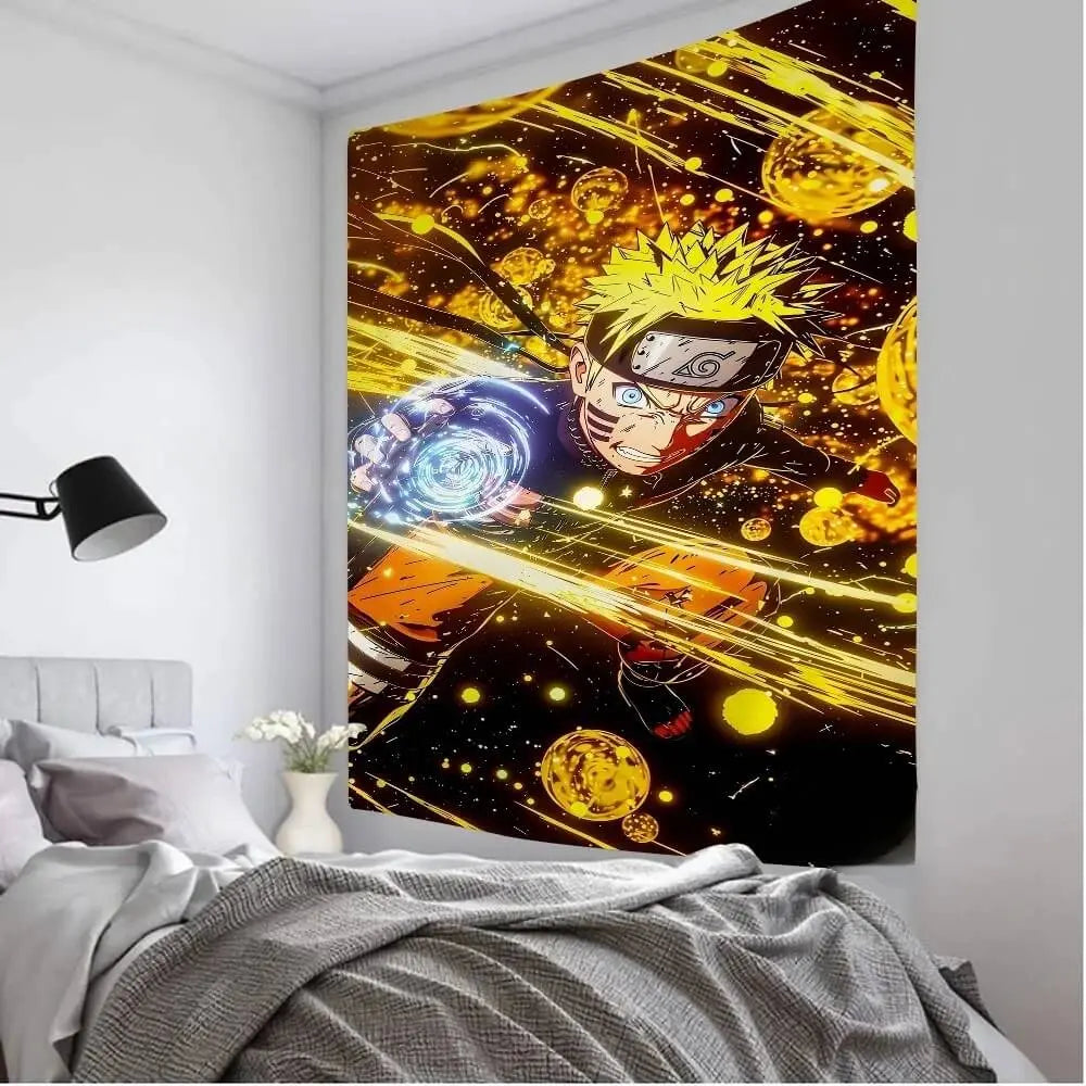 HD printed Naruto wall hanging for anime fans