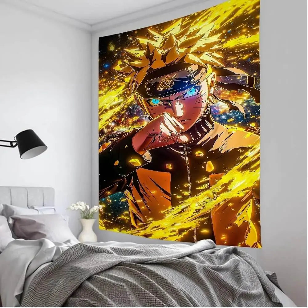 Naruto anime aesthetic fabric banner