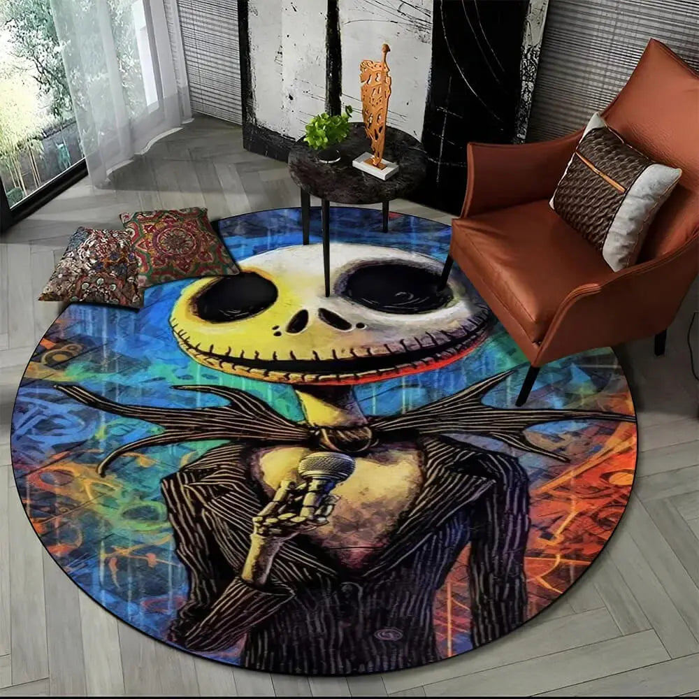 Nightmare Jack Skellington Indoor Rug Zirconic