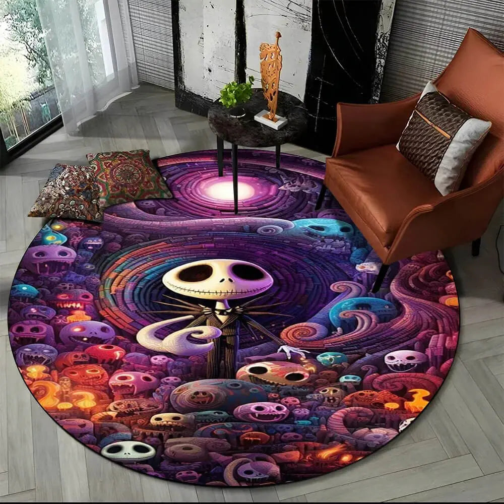 Nightmare Jack Skellington Indoor Rug Zirconic