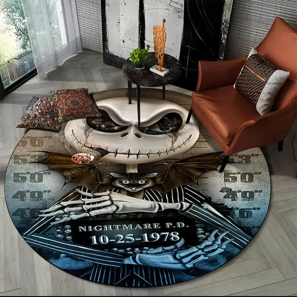 Nightmare Round Carpet Zirconic