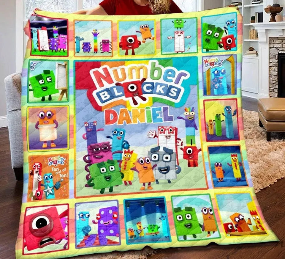 Numberblocks Fleece Blanket Fleece Blanket for boys and girls