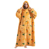 Orange Long Hoodie Blanket