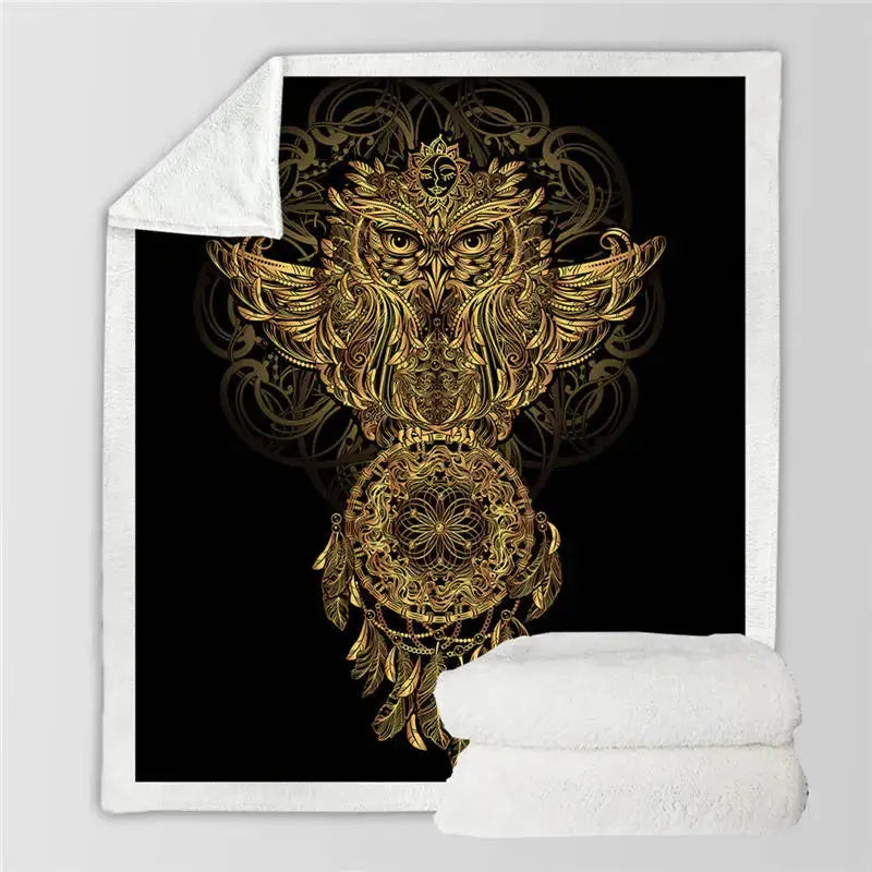 Owl Throw Blanket My Store
