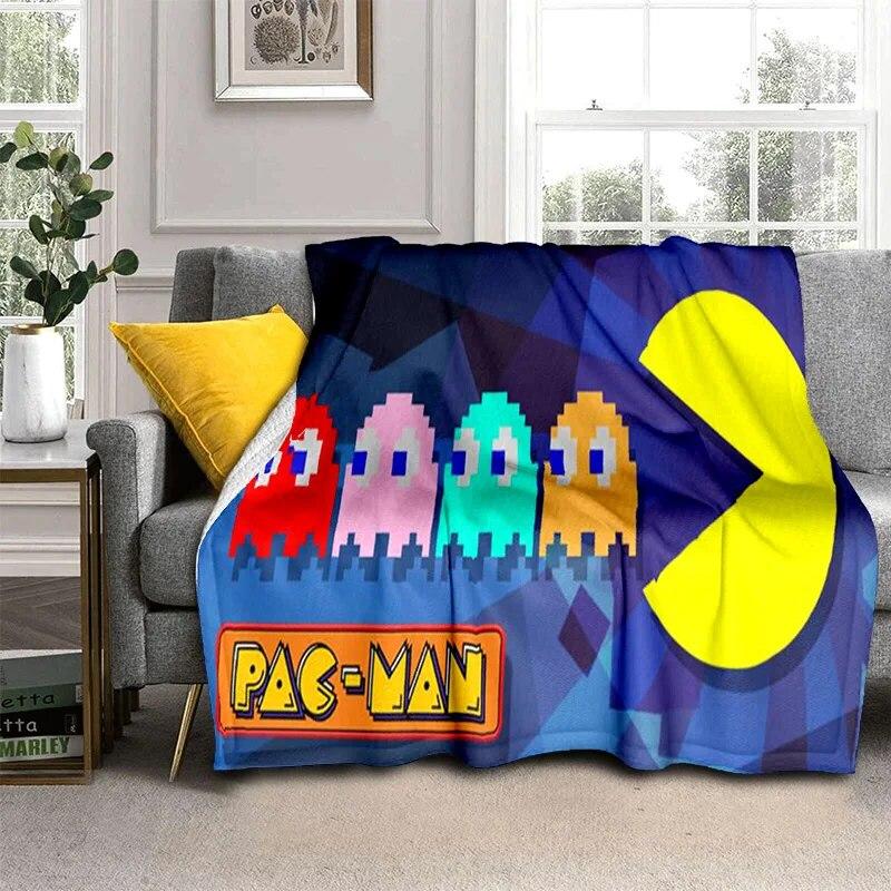 Pac-Man themed blanket