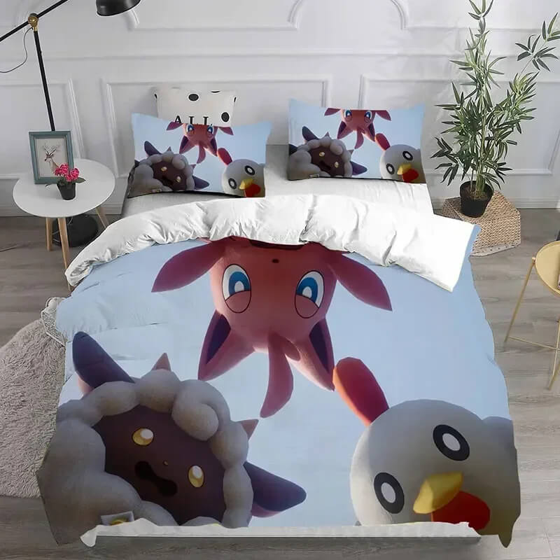 Palworld colorful bedding for kids bedroom