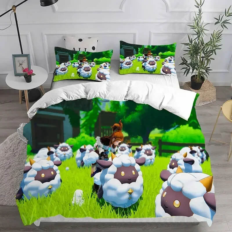 Palworld game themed quilt cover