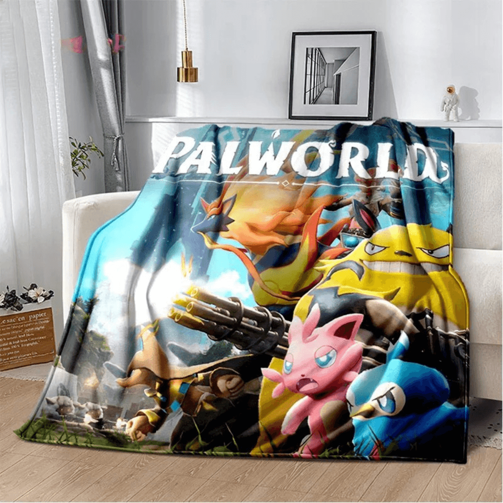 Palworld fan gift gaming blanket