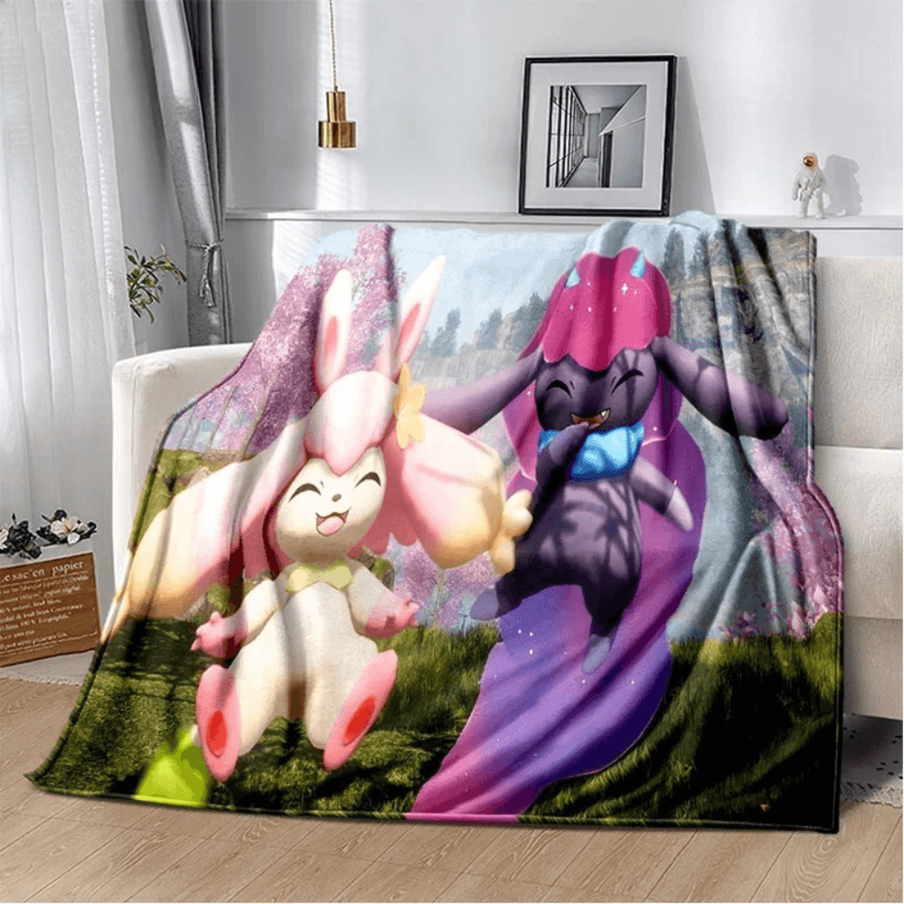 Lightweight Palworld gamer throw blanket