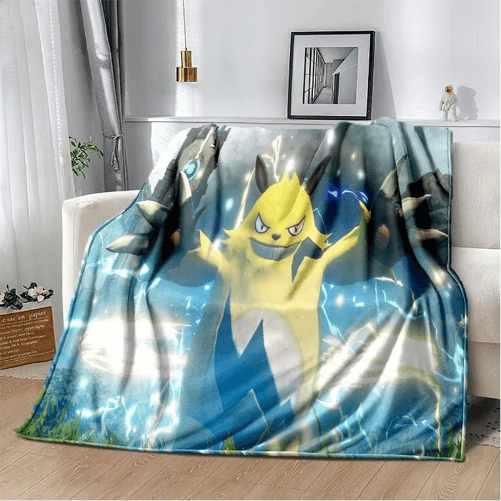 Decorative Palworld gamer blanket for sofa