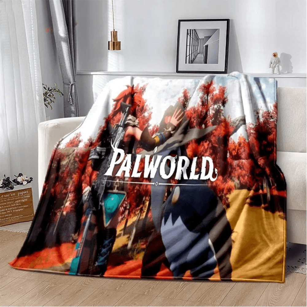Soft Palworld character blanket