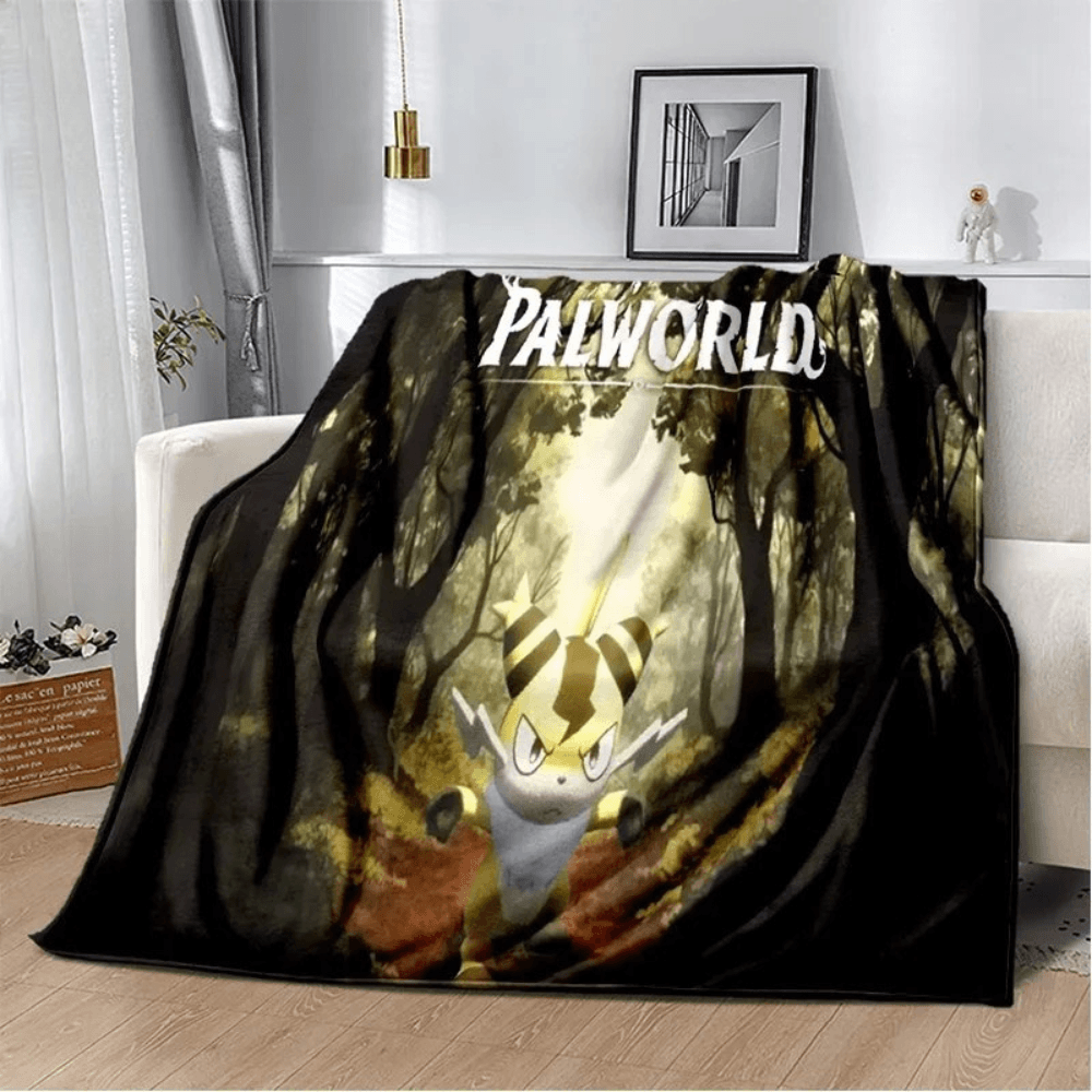 Ultra soft Palworld flannel throw blanket