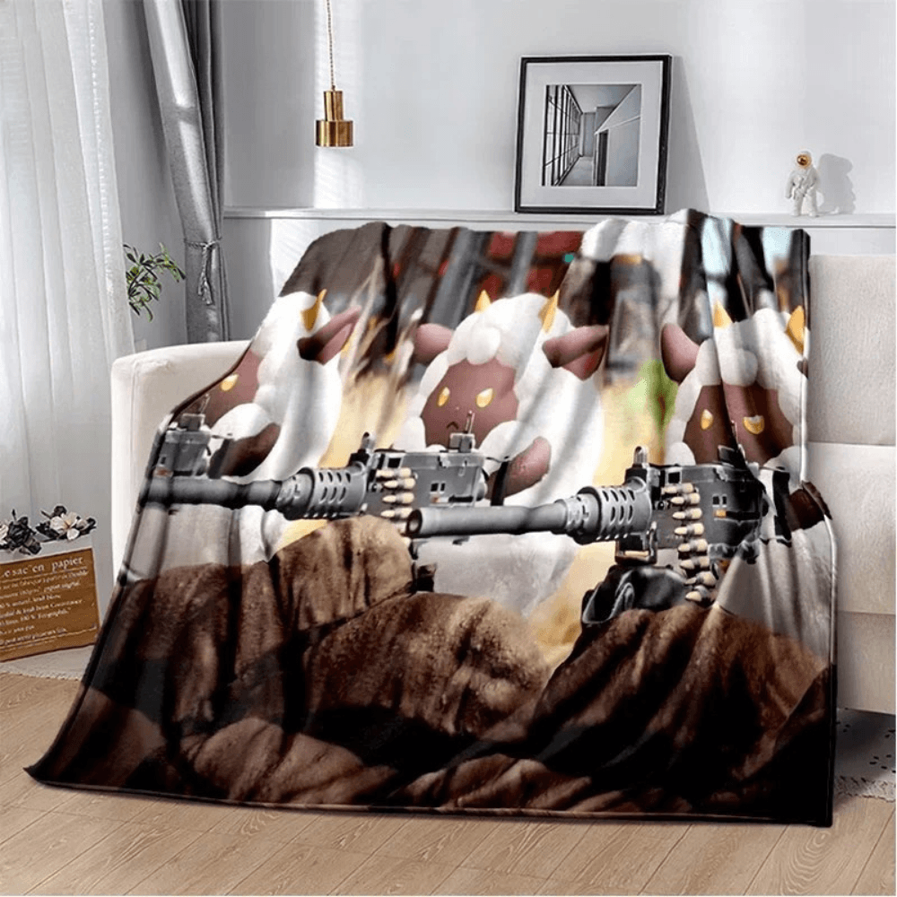 3D Palworld character blanket HD print